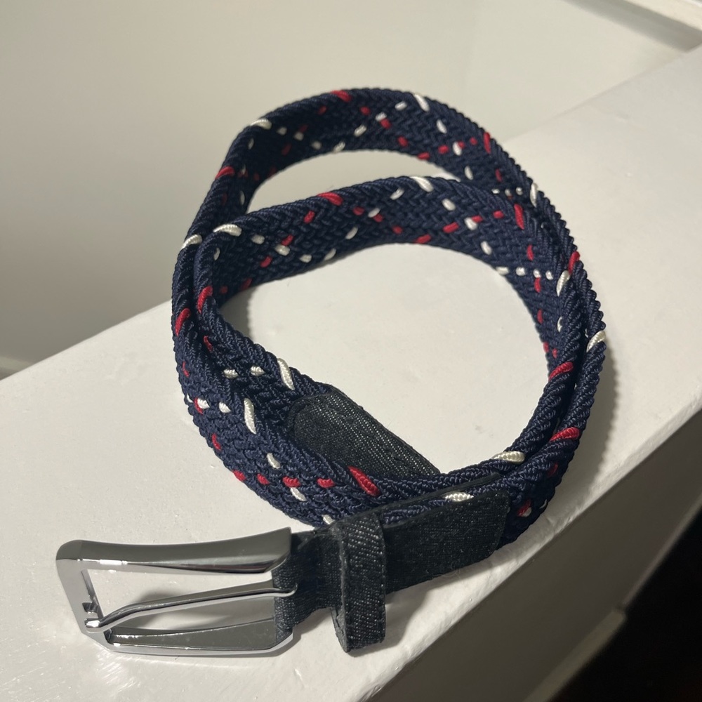 Ghost golf 36/large belt red white and blue knit